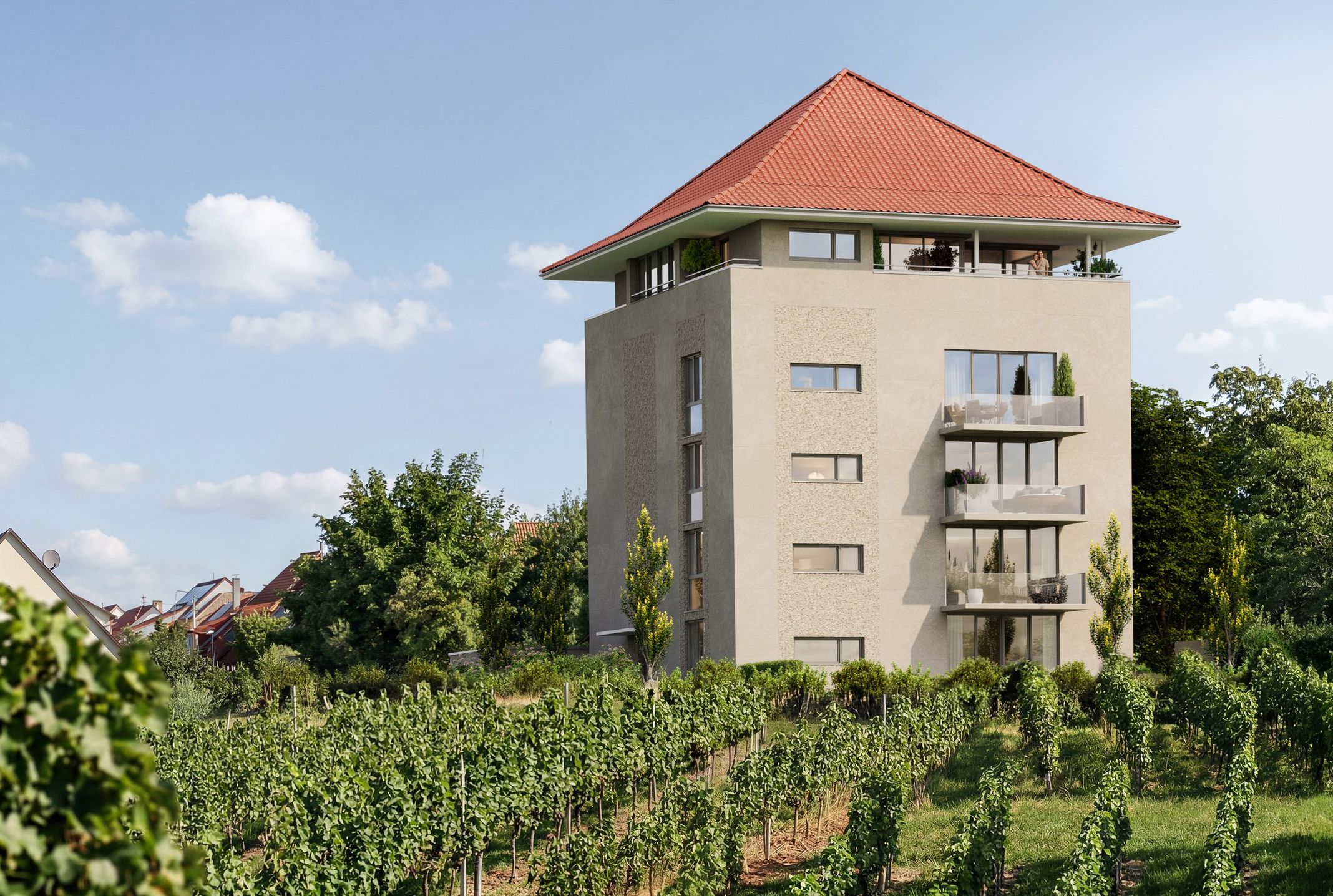 Die Zuckerburg inmitten der Weinberge